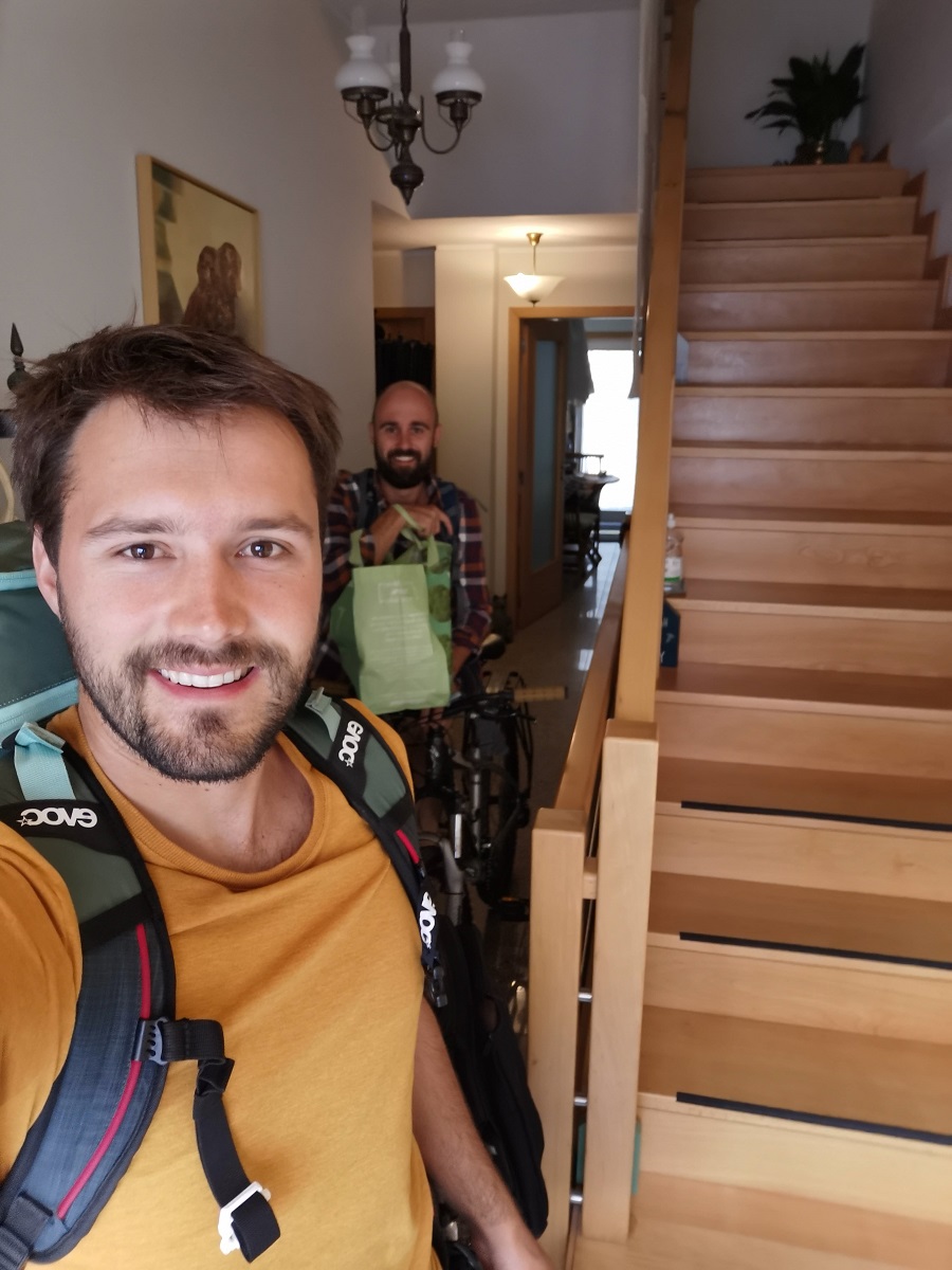 radtour Mila und Matthias auf dem Weg zu ihrer Porto Radtour
