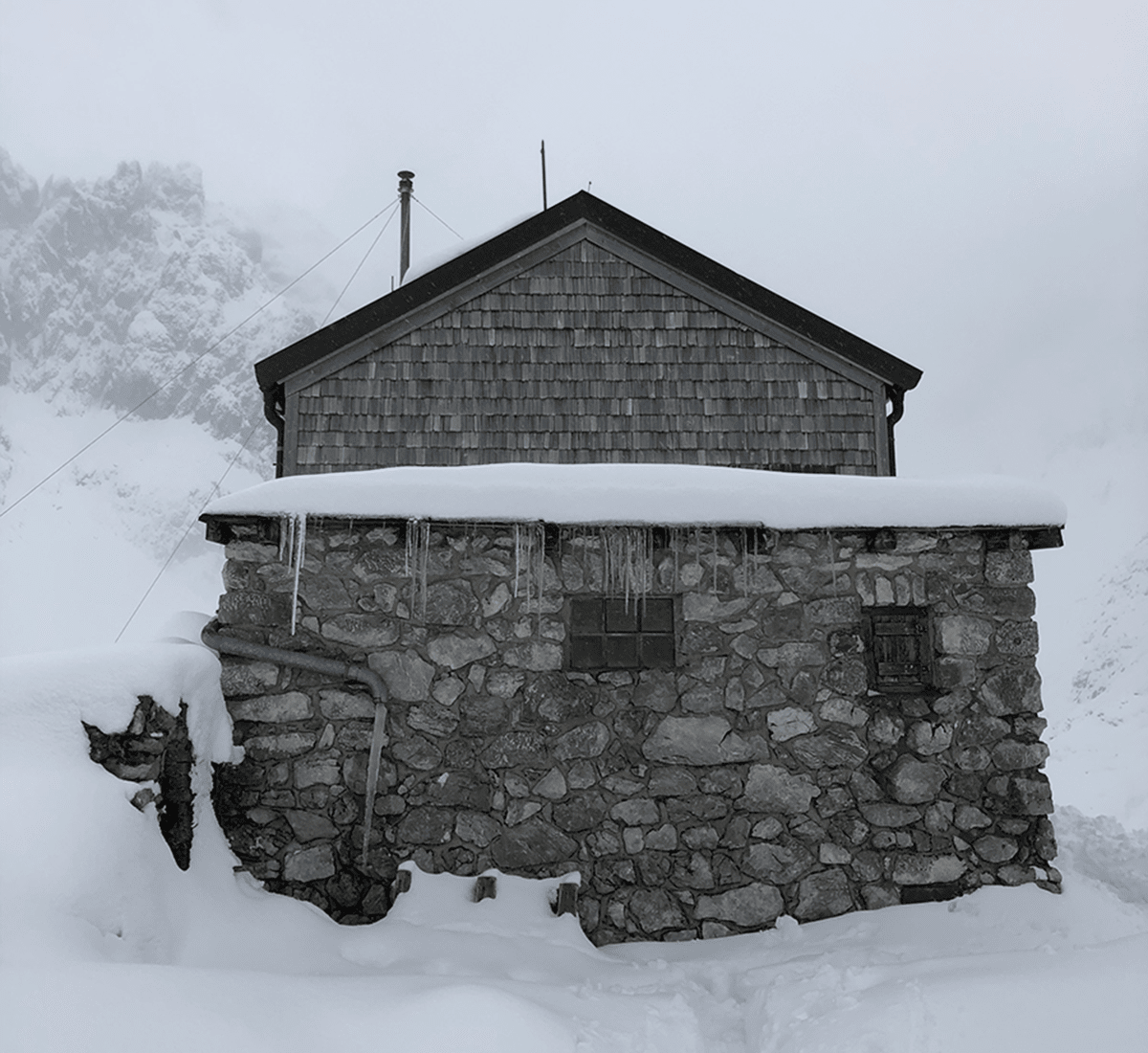 Griesenau Fritz Pflaum Hütte von der Seite
