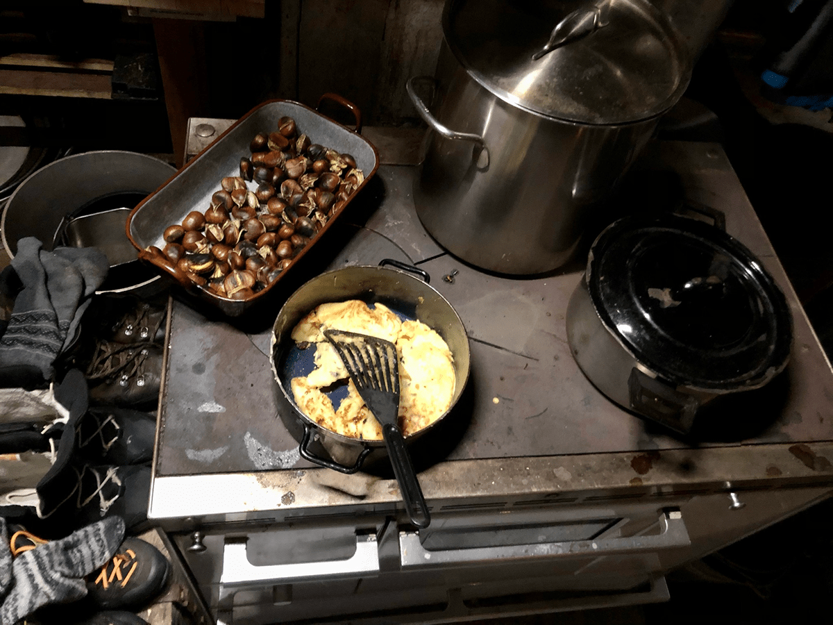 Esskastanien auf der Fritz Pflaum Hütten übernachtung