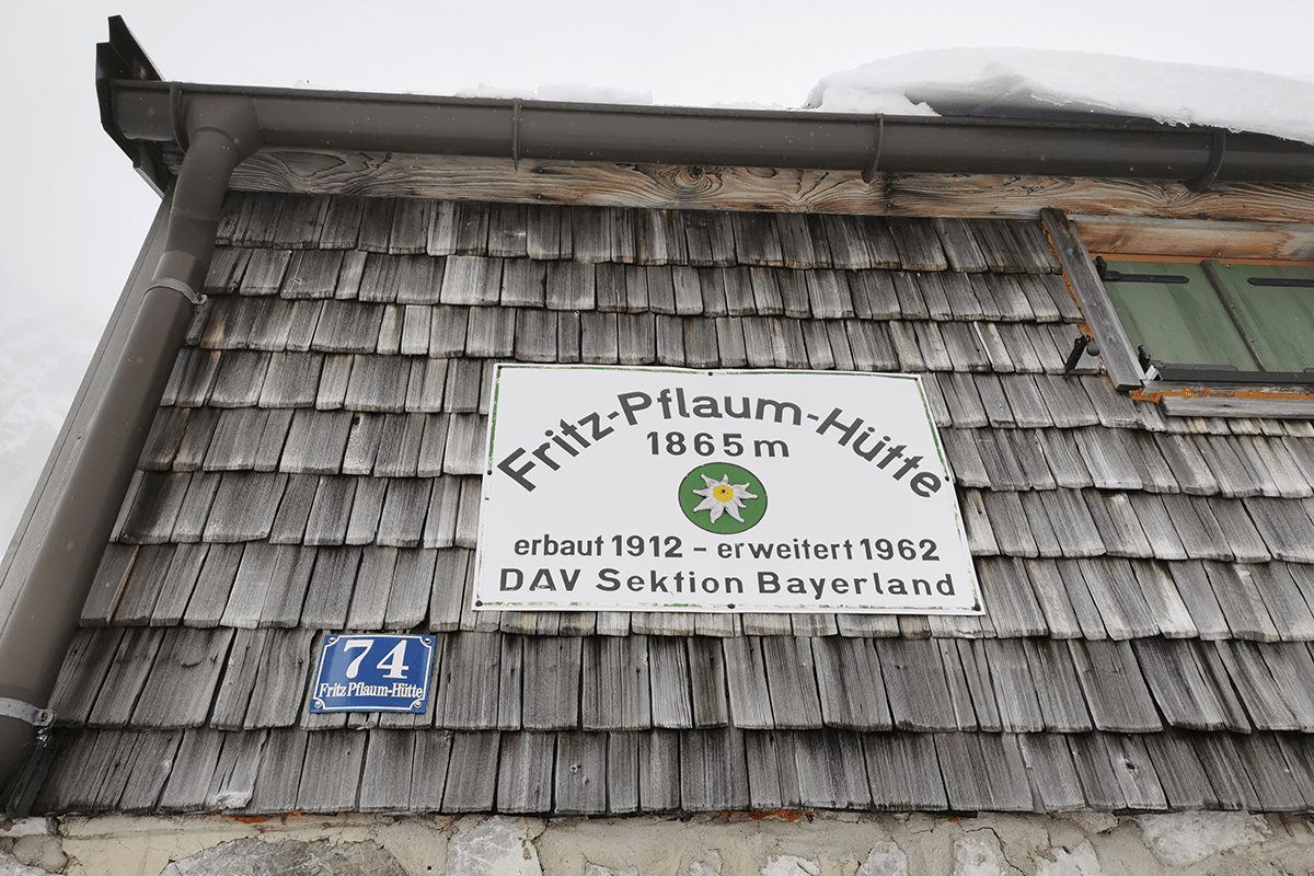 Fritz Pflaum Hütte für die hütten übernachtung