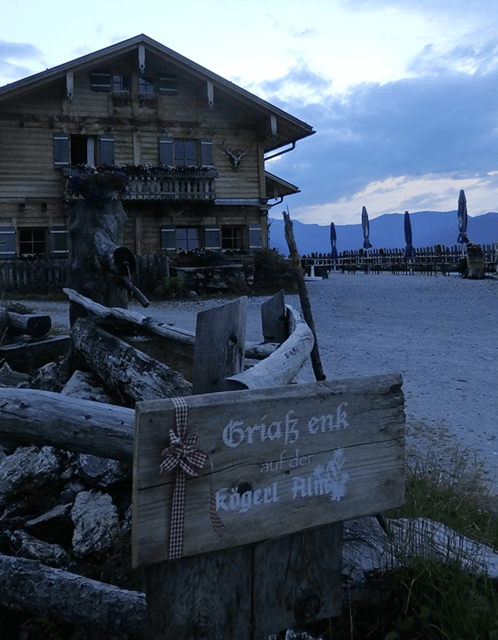 Blick auf die Kögleralm