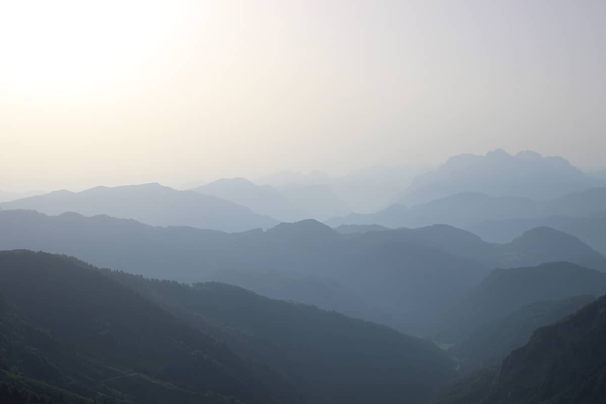 Ausblick beim Aufwachen - Biwakieren Tirol