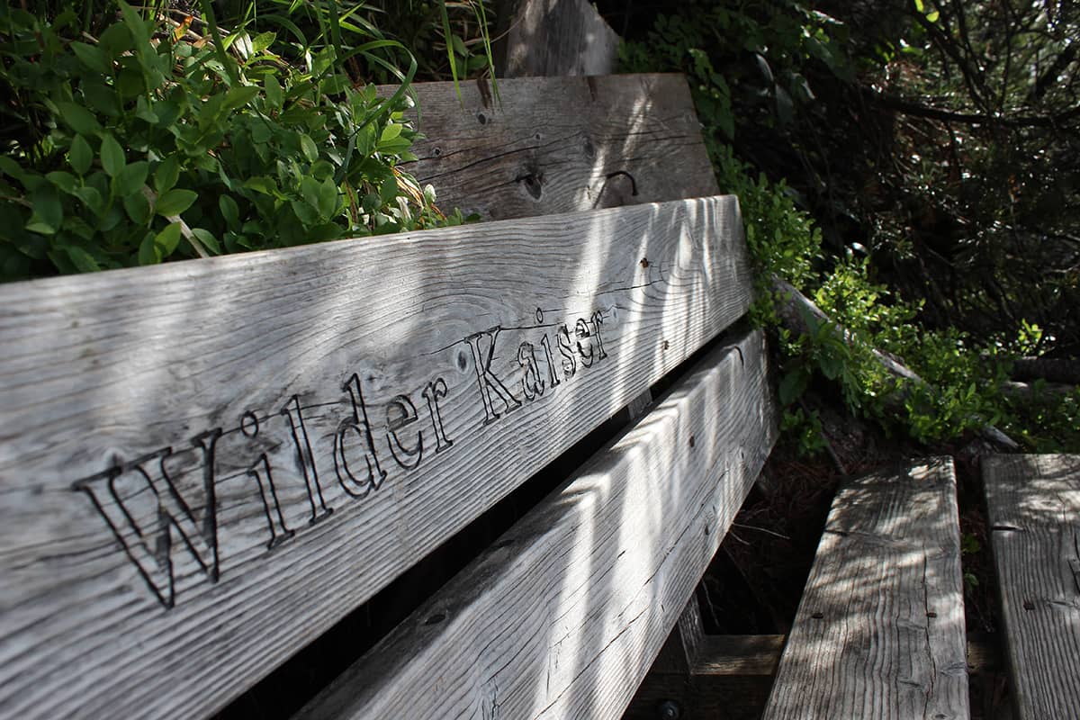 Biwakieren am Berg - Bank am wilden Kaiser