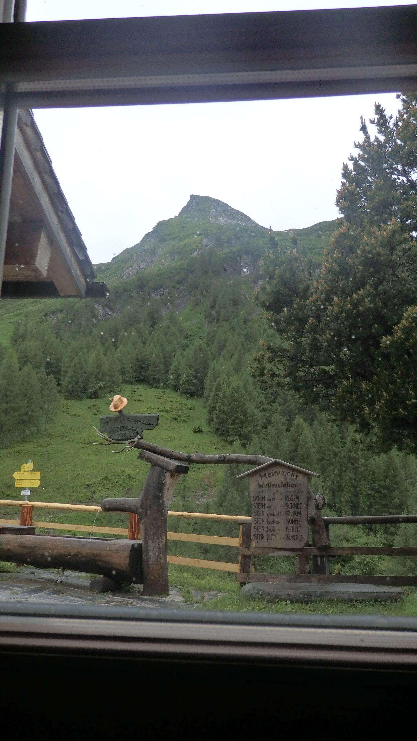 Salzburger Almenwanderung - Ausblick Hütte