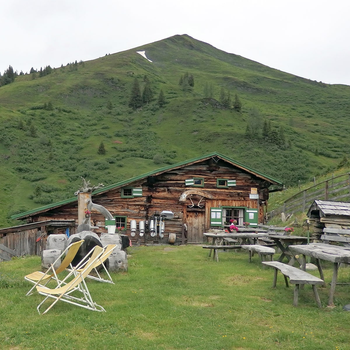 Salzburger Almenweg Übernachtung auf der Biberalm
