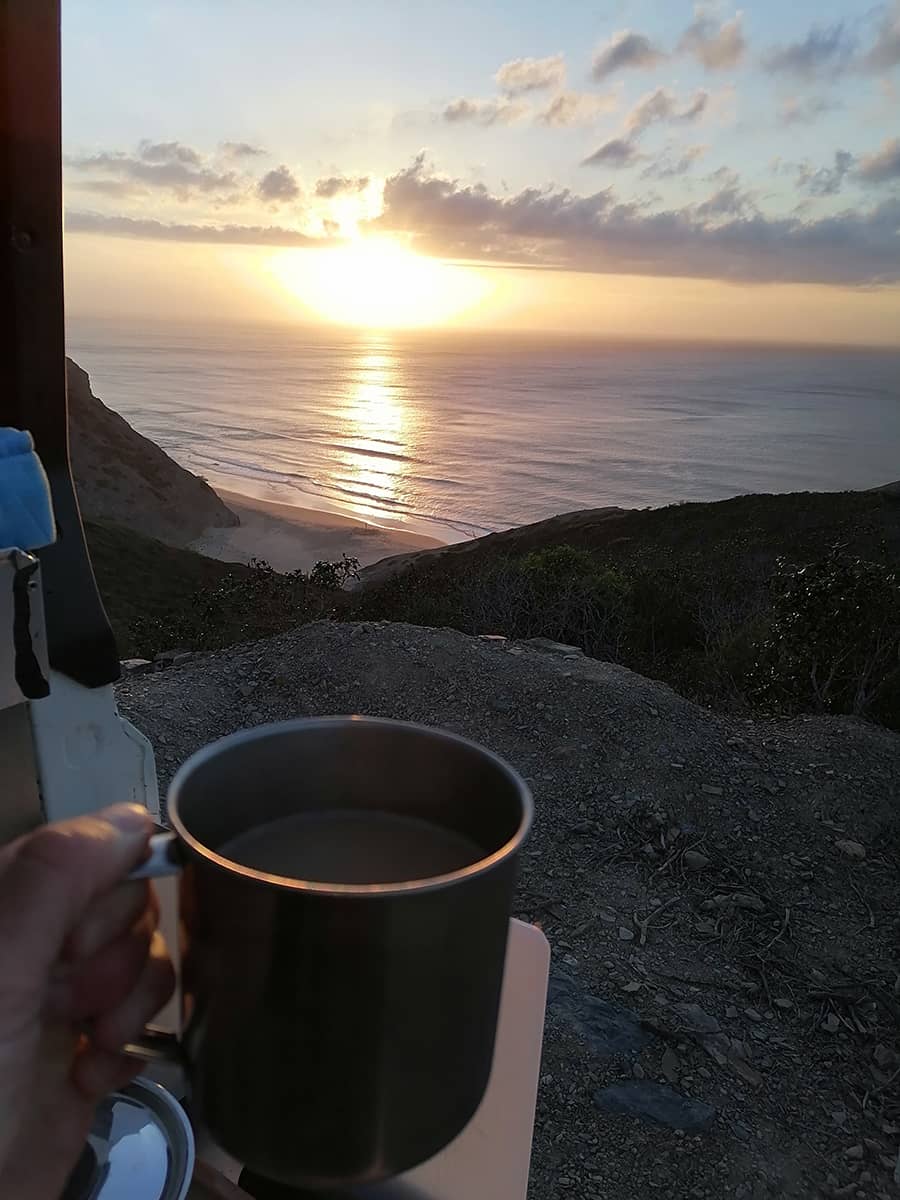 kaffe auf der reise allein