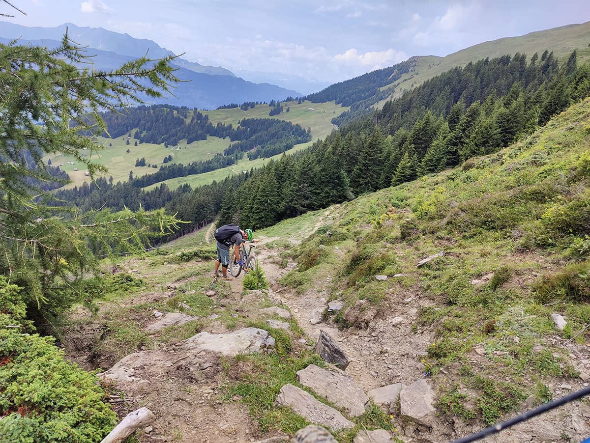 Belohnung für die mehrtägige MTB Tour vom Tegernsee bis in die Schweiz