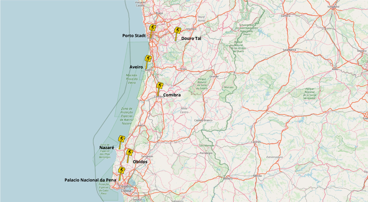 Roadtrip Porto Lissabon Sehenswürdigkeiten zwischen Porto und Lissabon