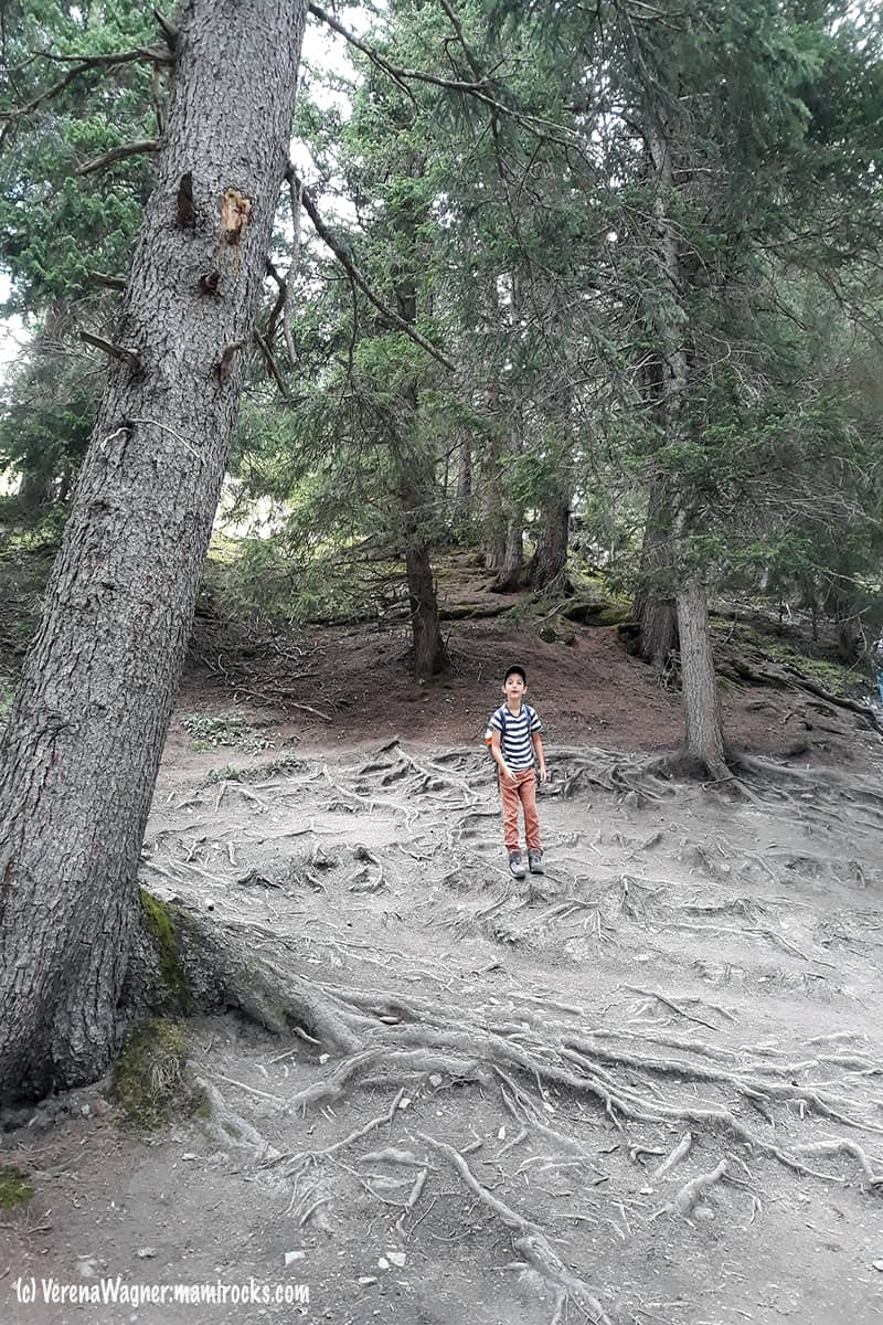 Hexenweg Fiss - Kind im Wald