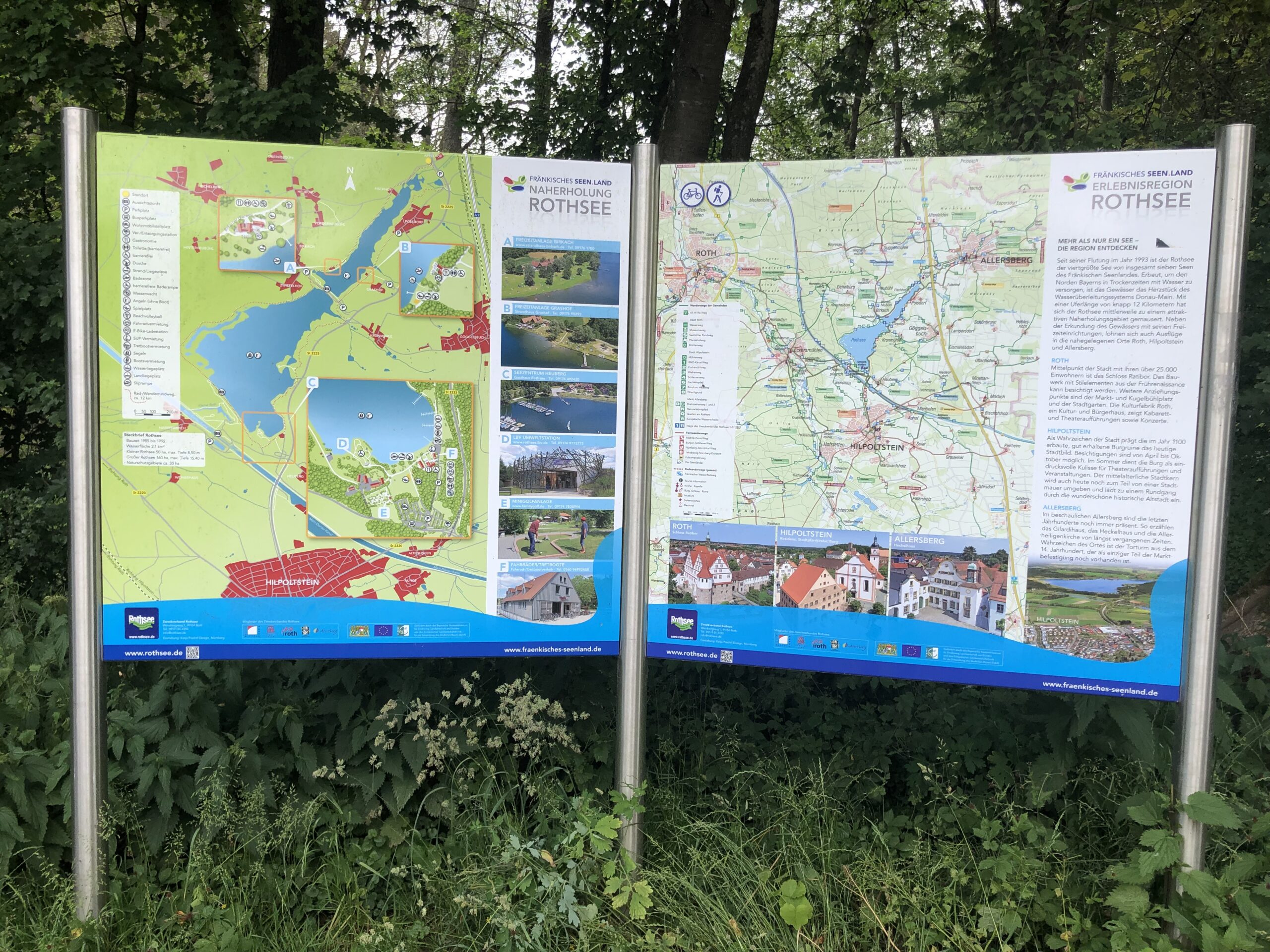 Mit dem Fahrrad auf dem Rothsee Radweg Mit dem Fahrrad auf dem Rothsee Radweg