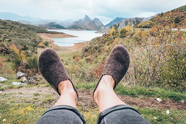 barfuß hausschuhe aus wolle sind besonders weich