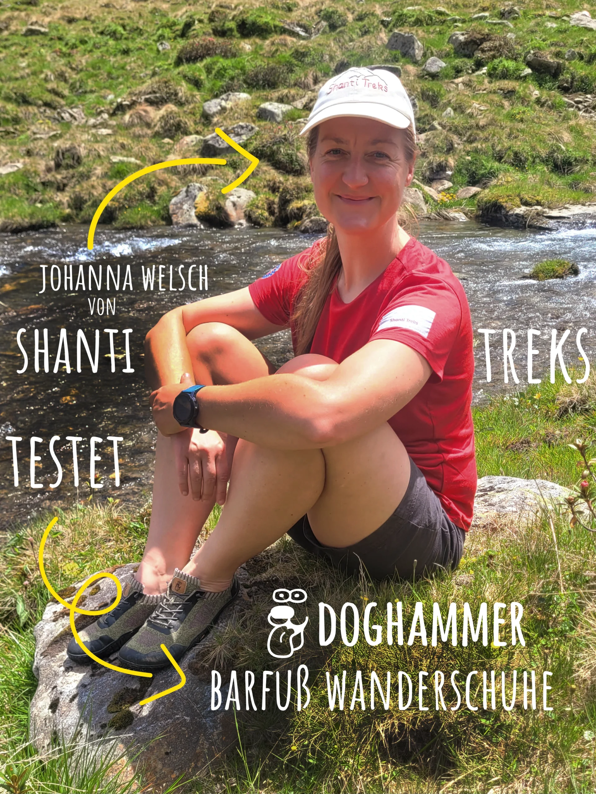 Johanna von Shanti Treks testet Doghammer Barfußwanderschuhe Johanna von Shanti Treks testet Doghammer Barfußwanderschuhe