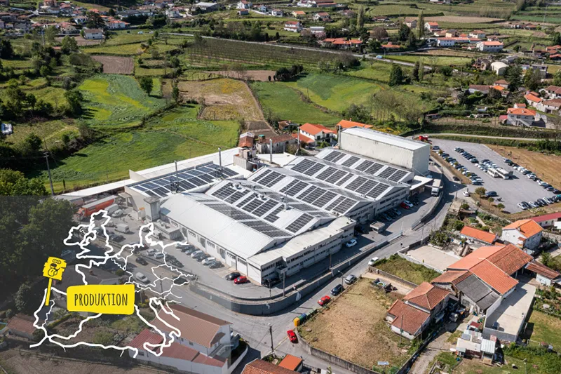 blick auf unsere barfußschuh produktion in portugal