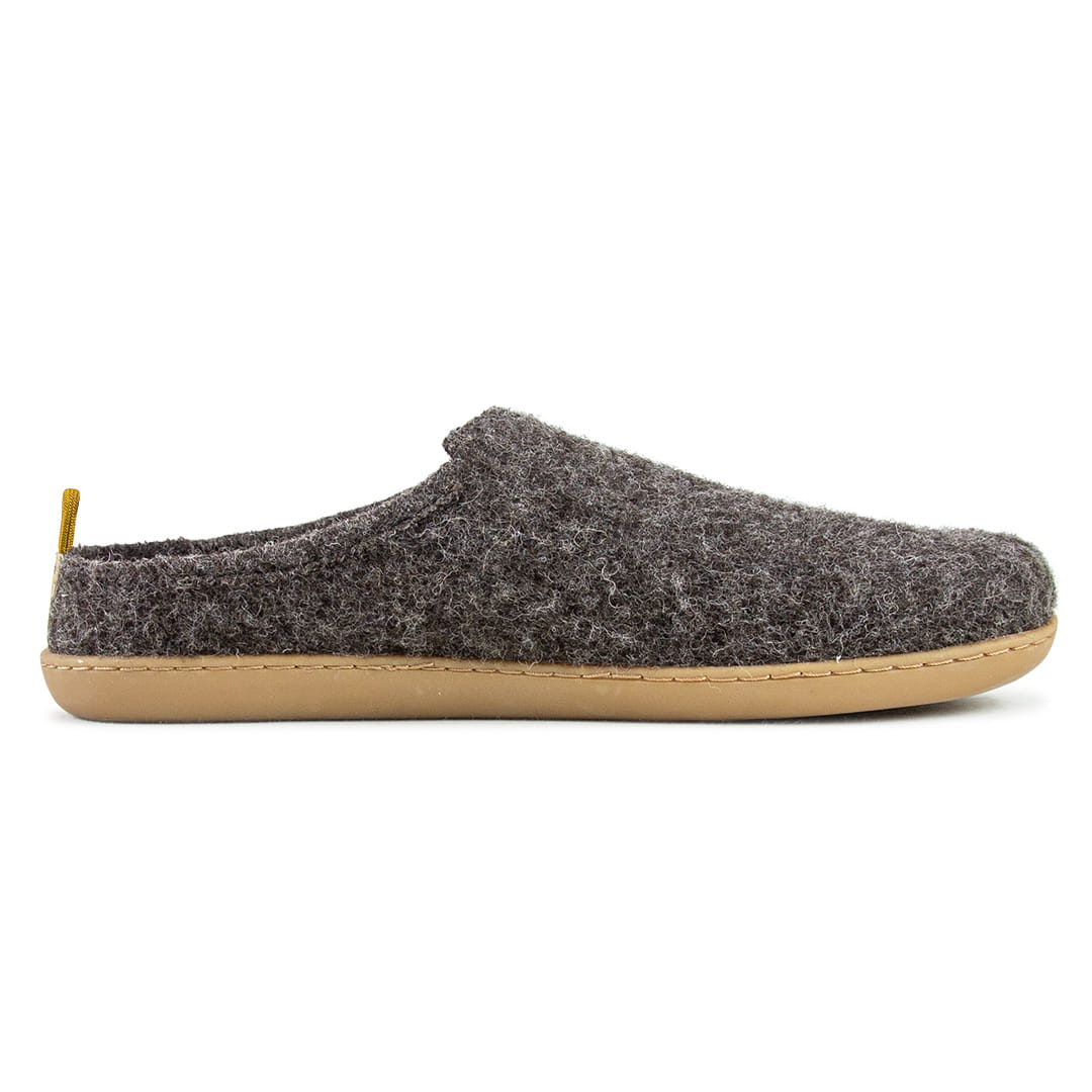 Terrar Dahoam Wool | darkbrown - Barfuß-Hausschuhe
