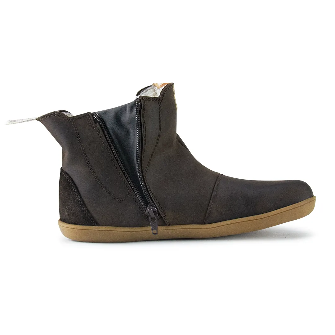 Terrar Chelsea Leather WP | darkbrown - Barfuß Chelsea Boots
