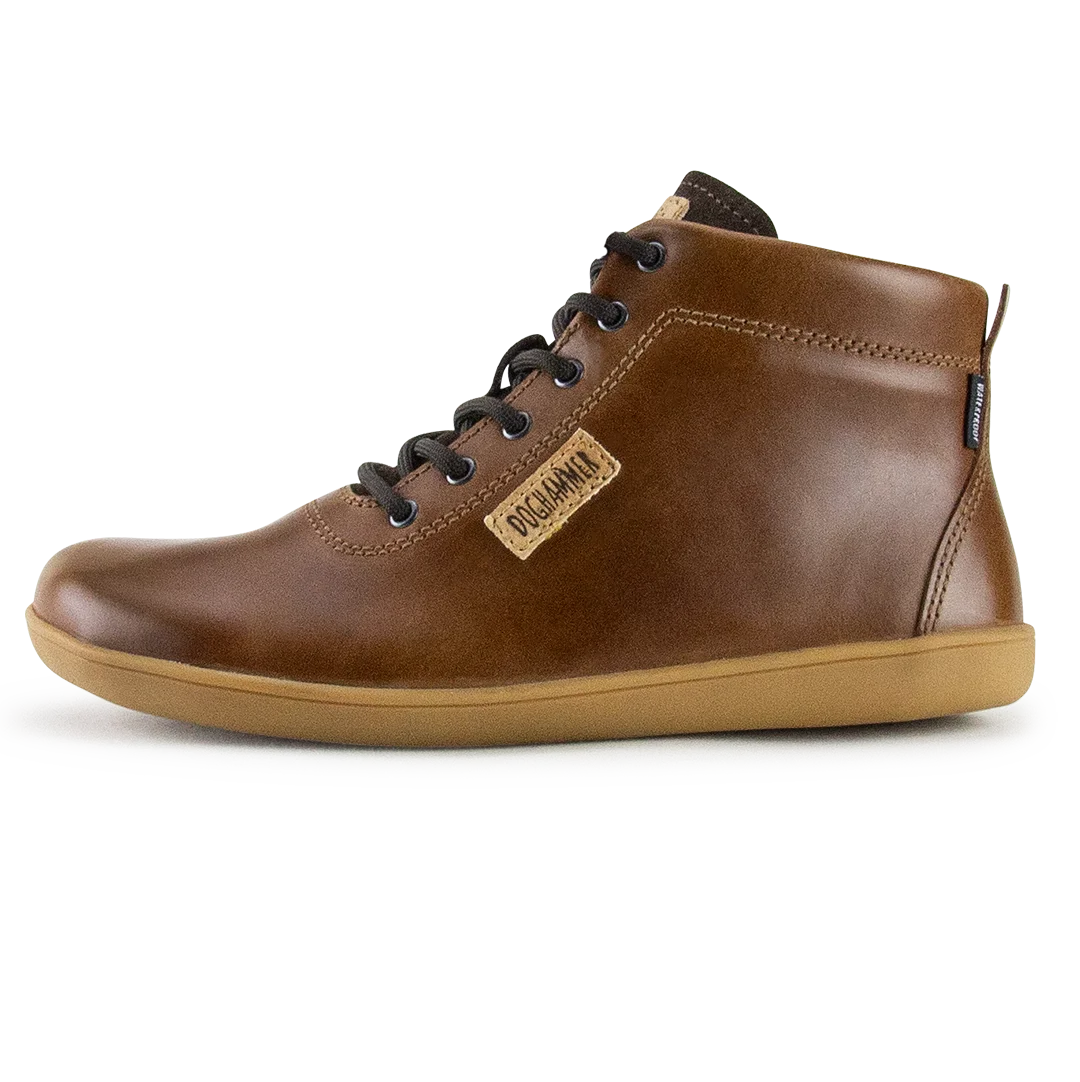 Terrar Leather High WP | brown - wasserdichte Barfußschuhe