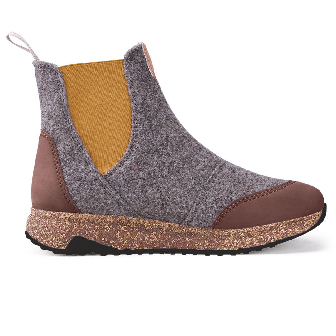 Arctic Traveller wool | mustard - nachhaltiger Chelsea-Boot