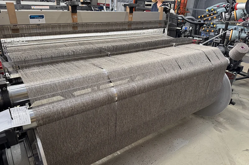 garnherstellung der steinschafwolle