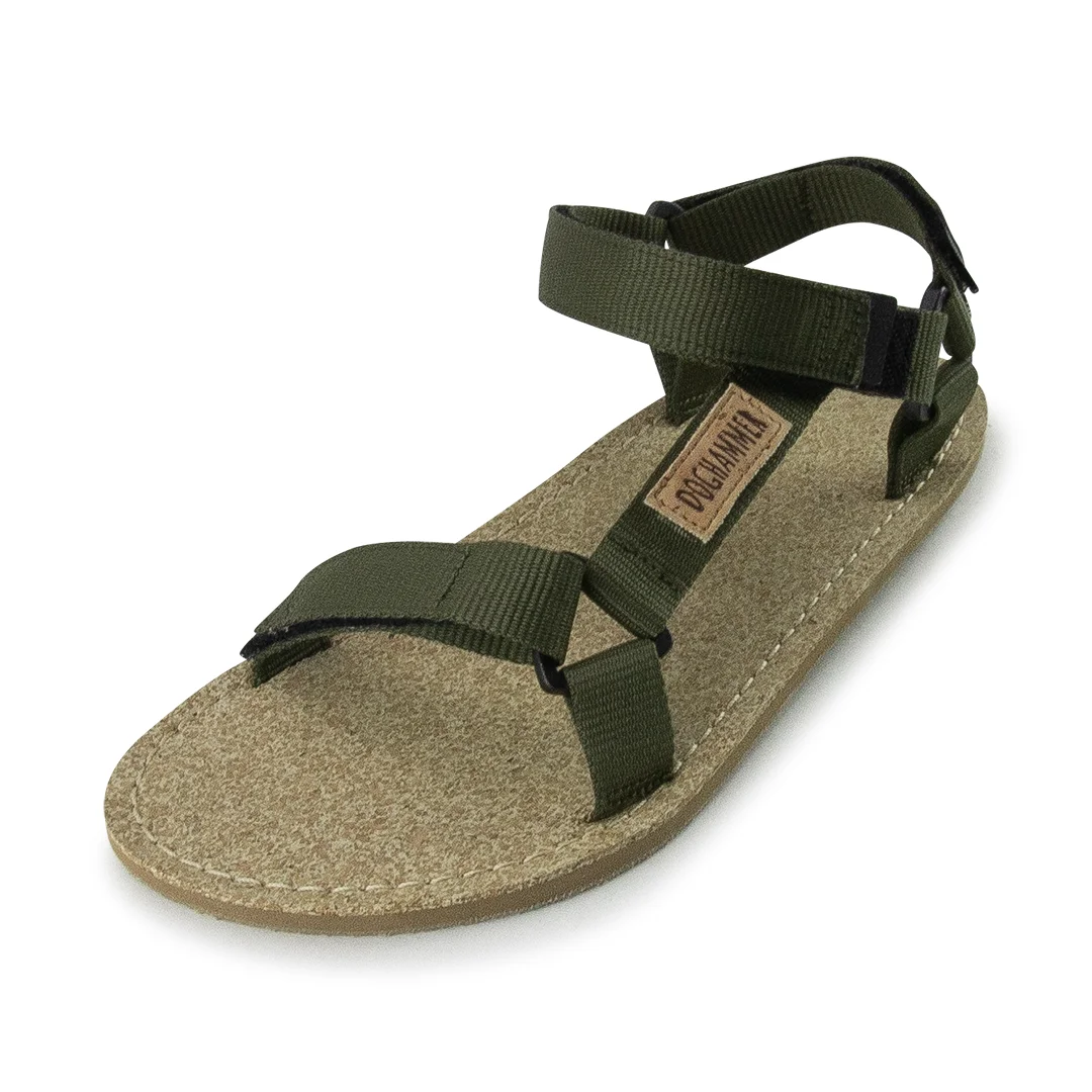 Terrar Sandal vegan | khaki - Barfußschuh-Sandale