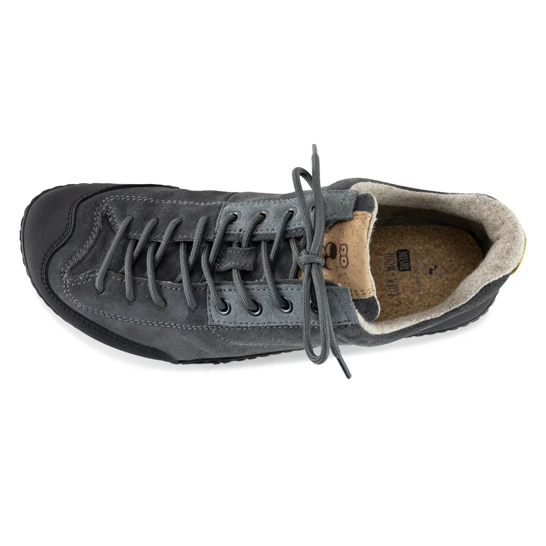 Terrar Rock Wool | darkgrey - Barfuß-Wanderschuhe
