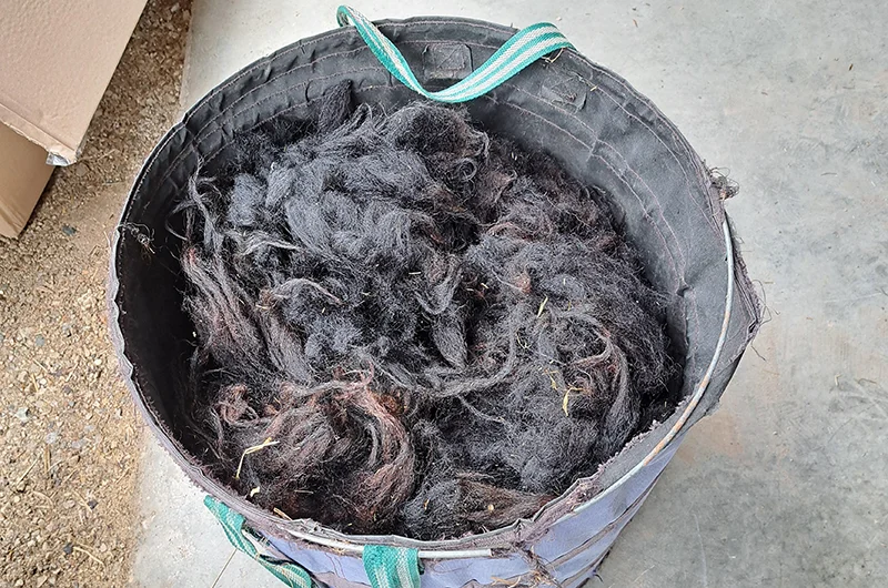 ein sack voll steinschafwolle