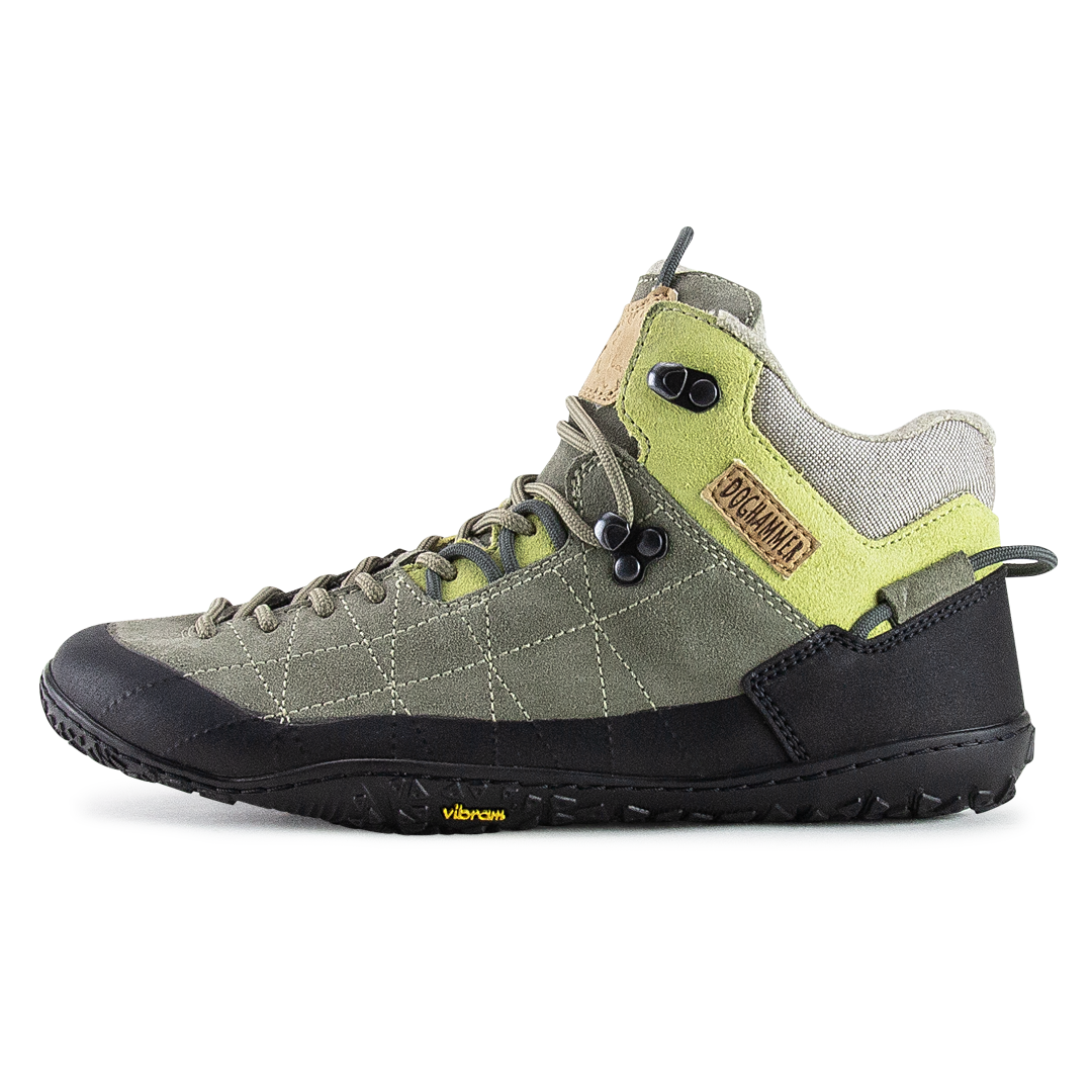 Terrar Rock Wool High | khaki - Barfuß-Wanderschuhe