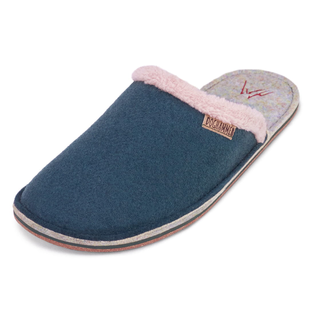 Hütte Zua vegan | darkgreen - veganer Hausschuh