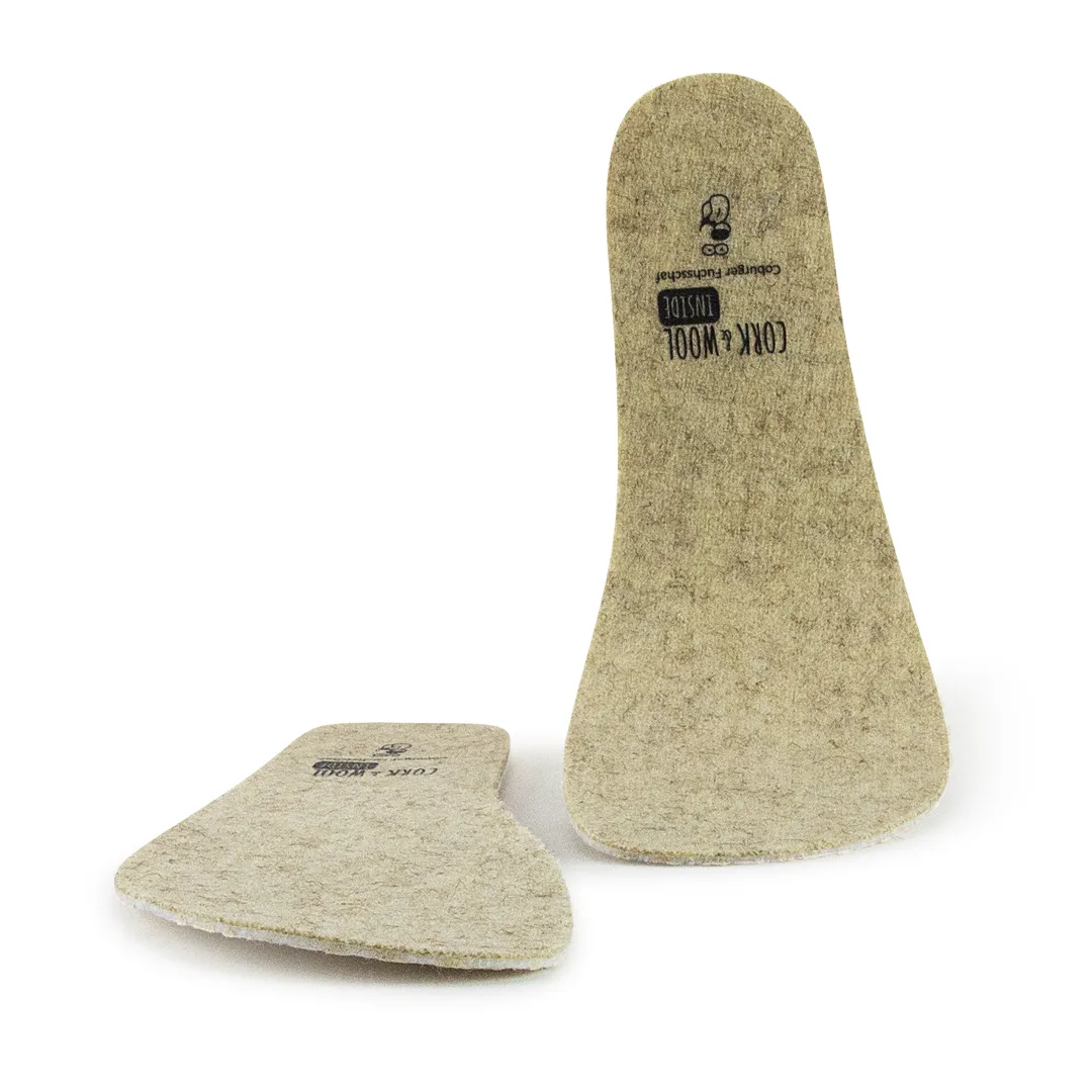 Dünne Wolleinlage für Barfußschuhe