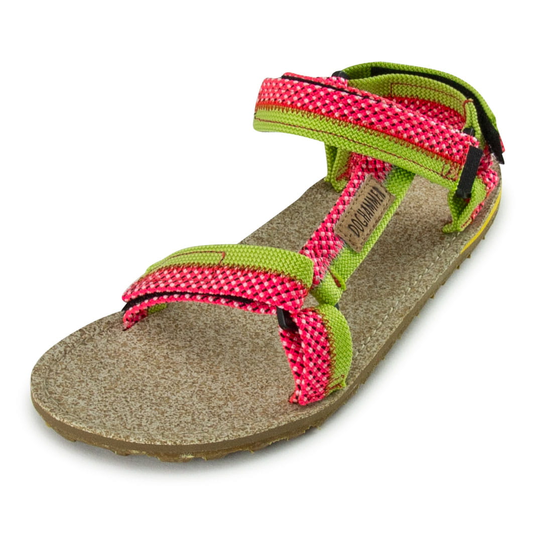 Dog Sandal | green-pink - Barfuß Sandale