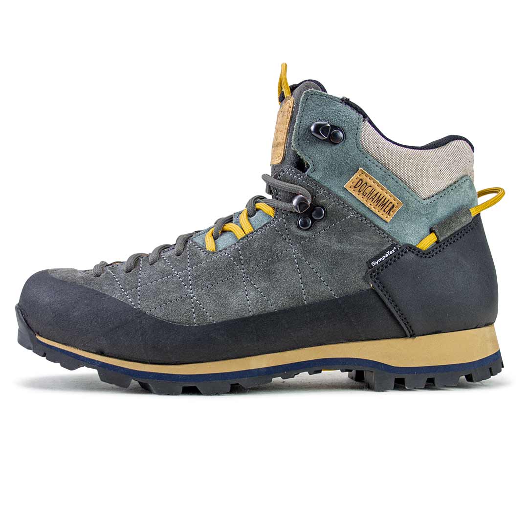 nachhaltiger Bergschuh für Herren in grau und blau