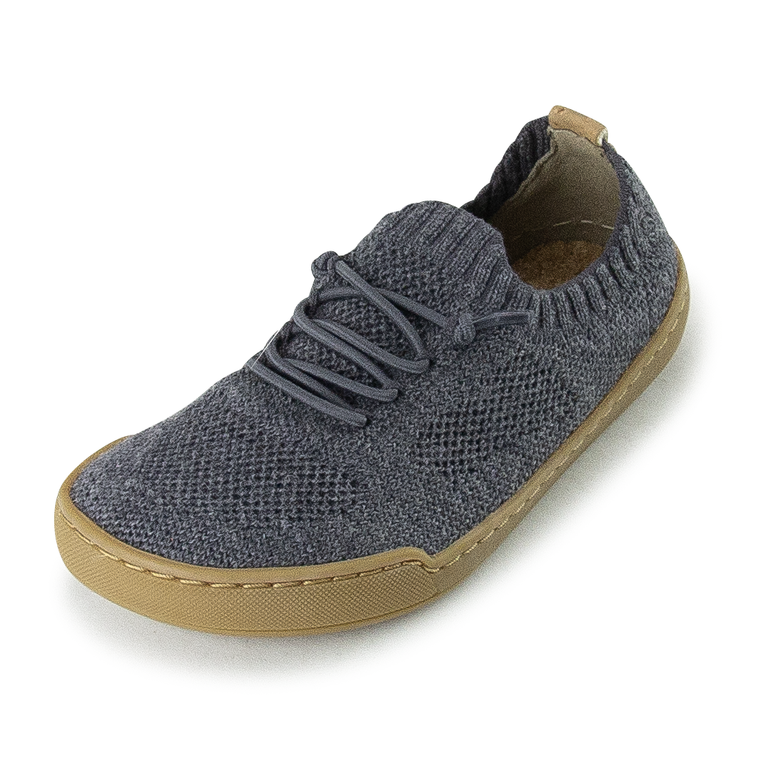 Kids Terrar Knit | grey melange - Kinder-Barfußschuh