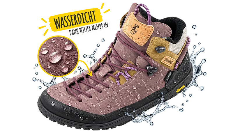 wasserdichter barfuß wanderschuhe mit wiltex membran