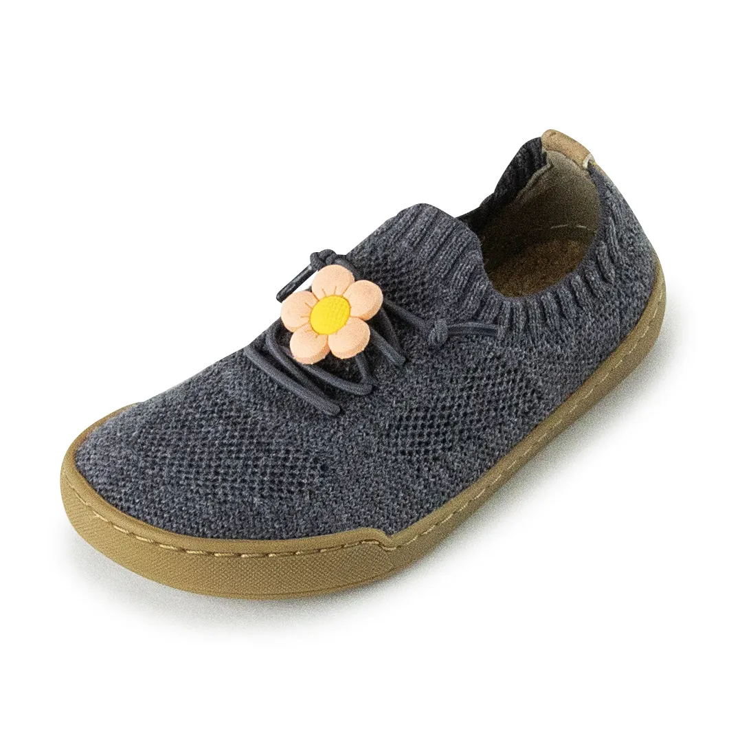 Kids Terrar Knit | grey melange - Kinder-Barfußschuh