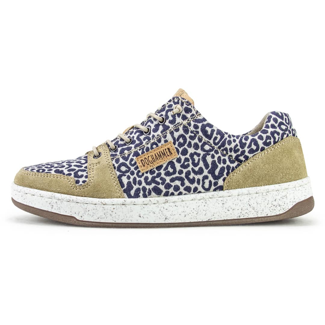 nachhaltiger damen sneaker mit leoparden muster