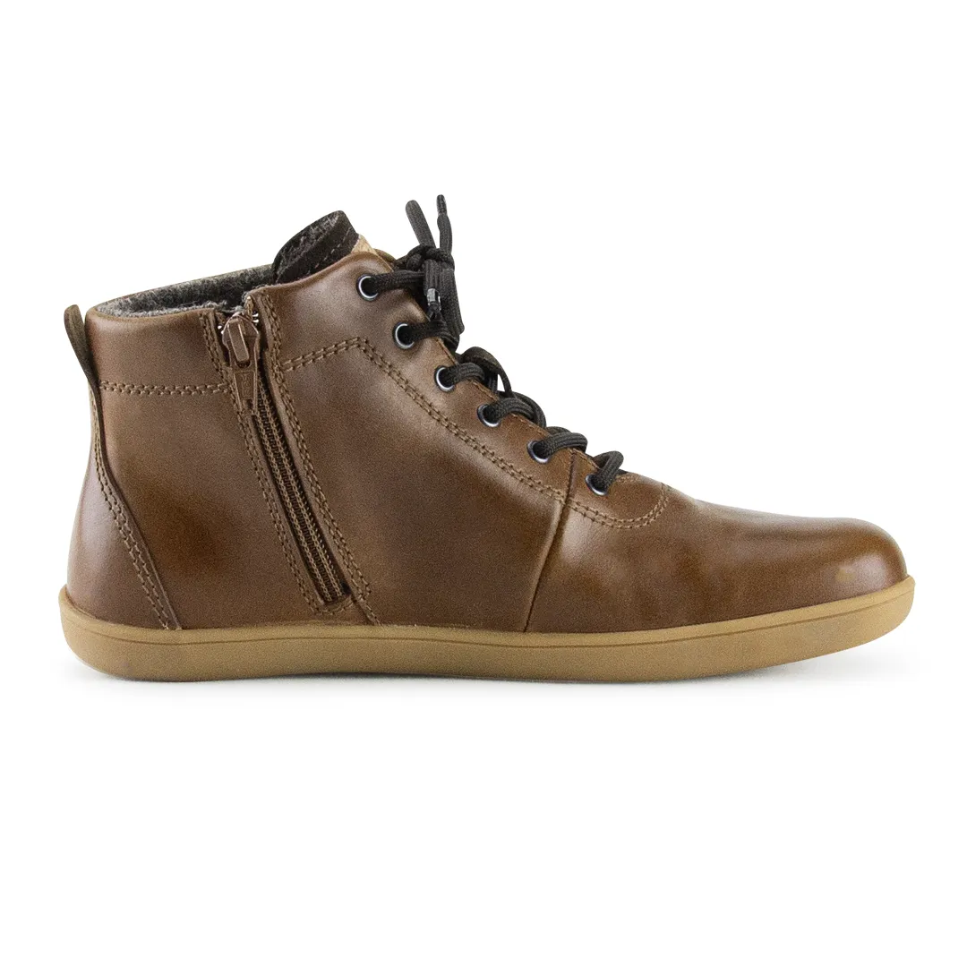 Terrar Leather High WP | brown - wasserdichte Barfußschuhe