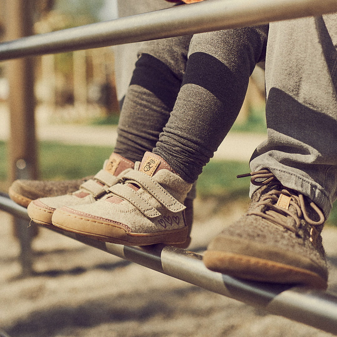 Kids Terrar Wool High | blueberry - Kinder Barfußschuh