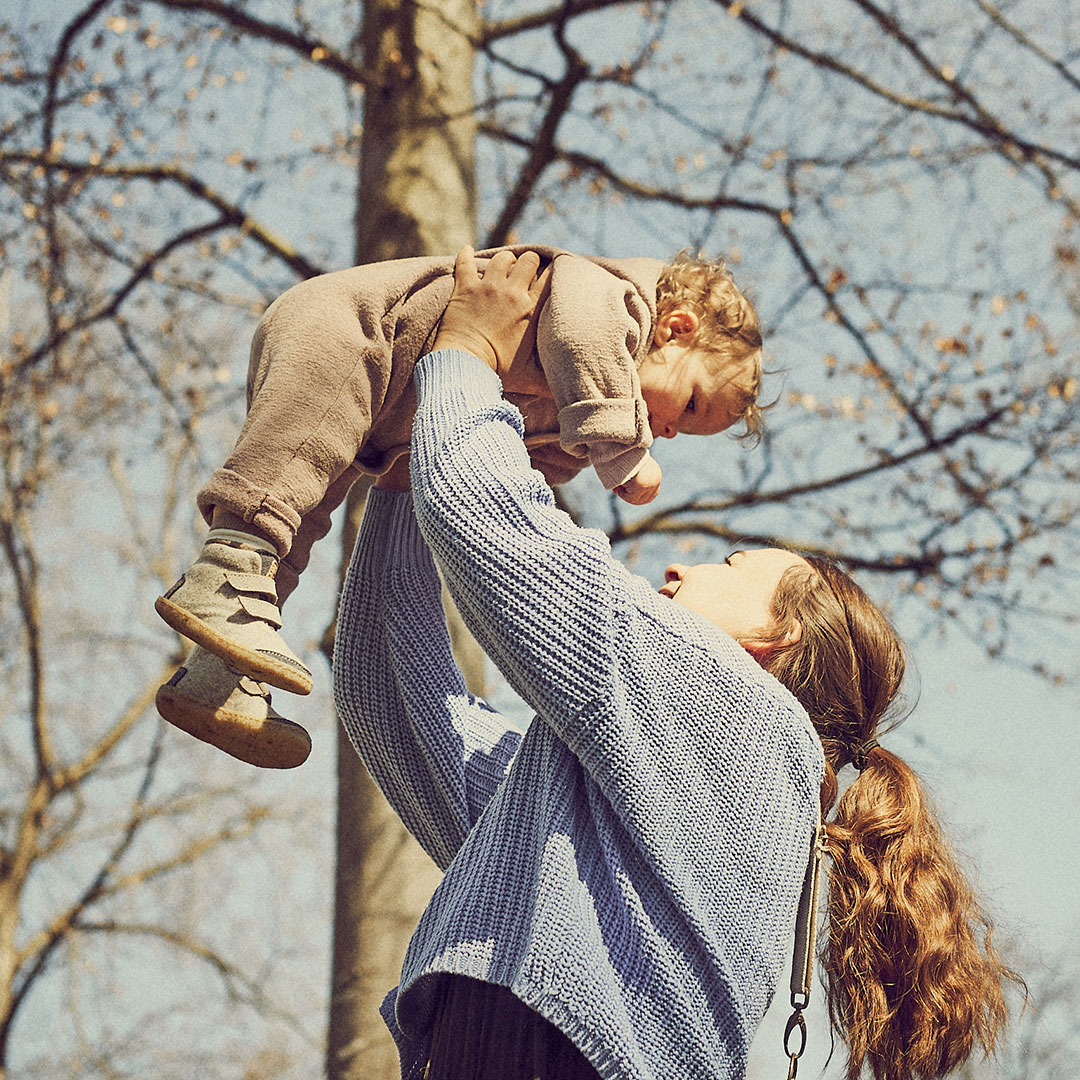 Toddler Terrar Wool High | blueberry - Lauflernschuh
