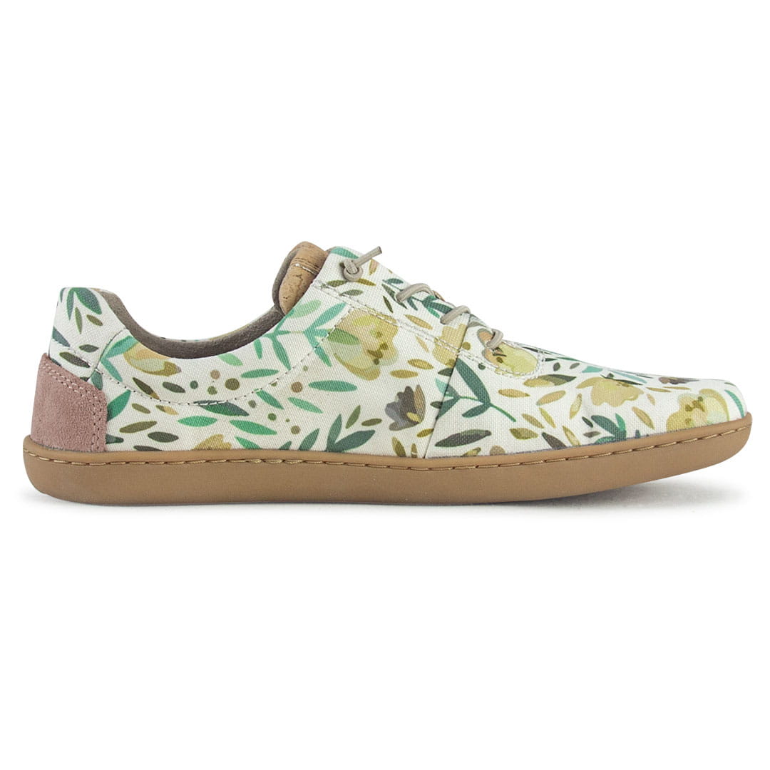 Terrar Textile vegan | olive-flower - Barfußschuh
