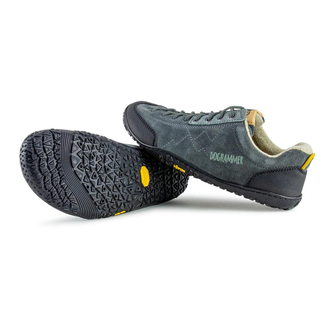 Terrar Rock Wool | darkgrey - Barfuß-Wanderschuhe