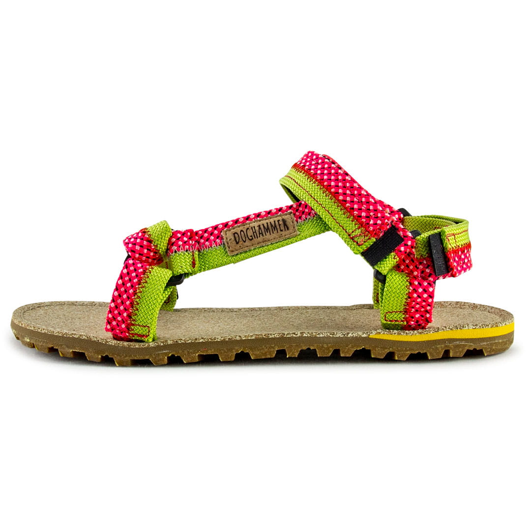Dog Sandal | green-pink - Barfuß Sandale