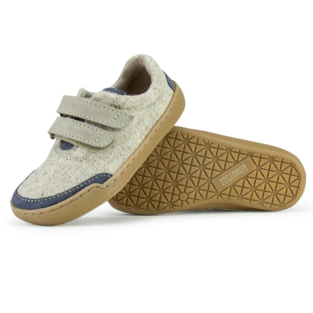 Kids Terrar Wool | indigo - Kinder Barfußschuh