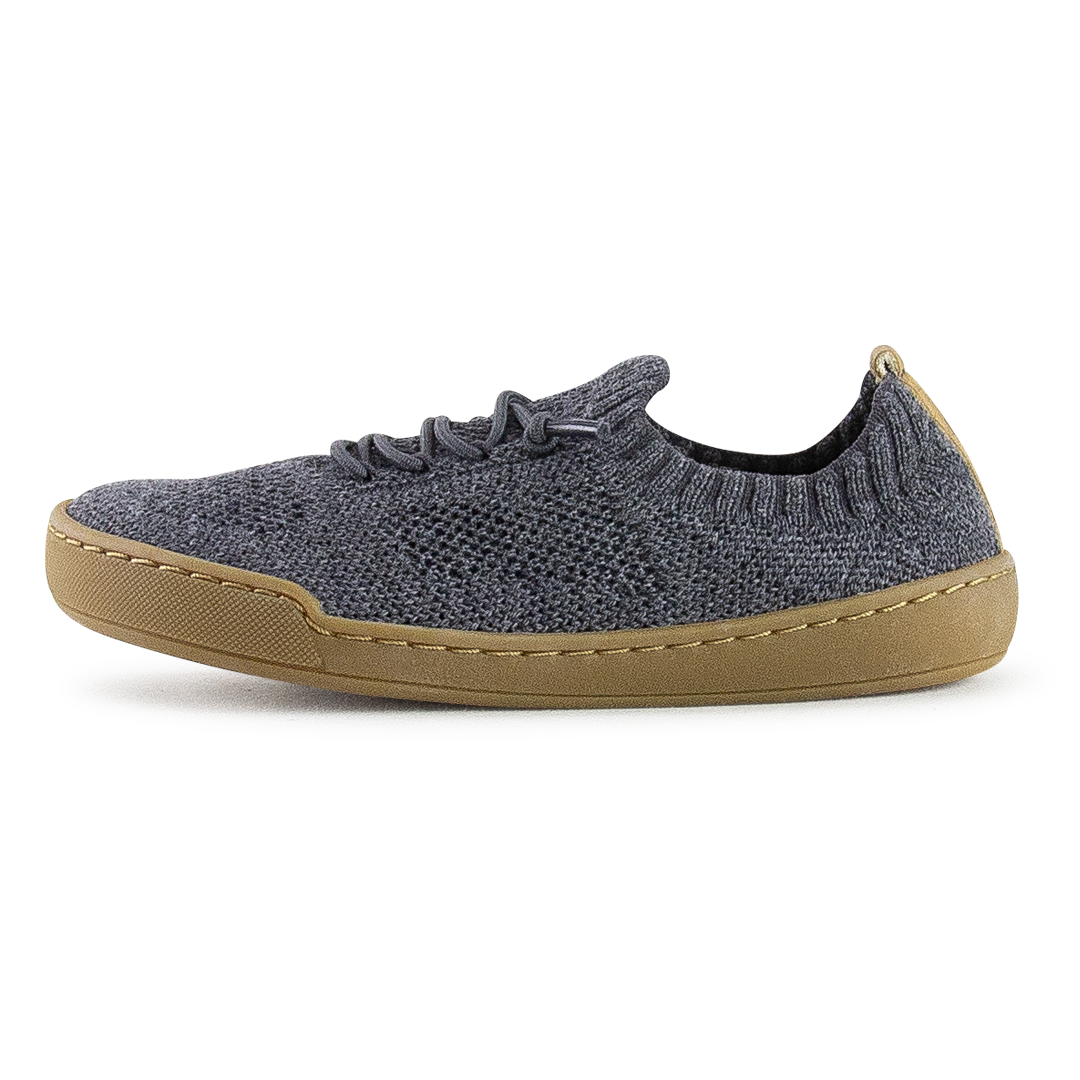 Kids Terrar Knit | grey melange - Kinder-Barfußschuh