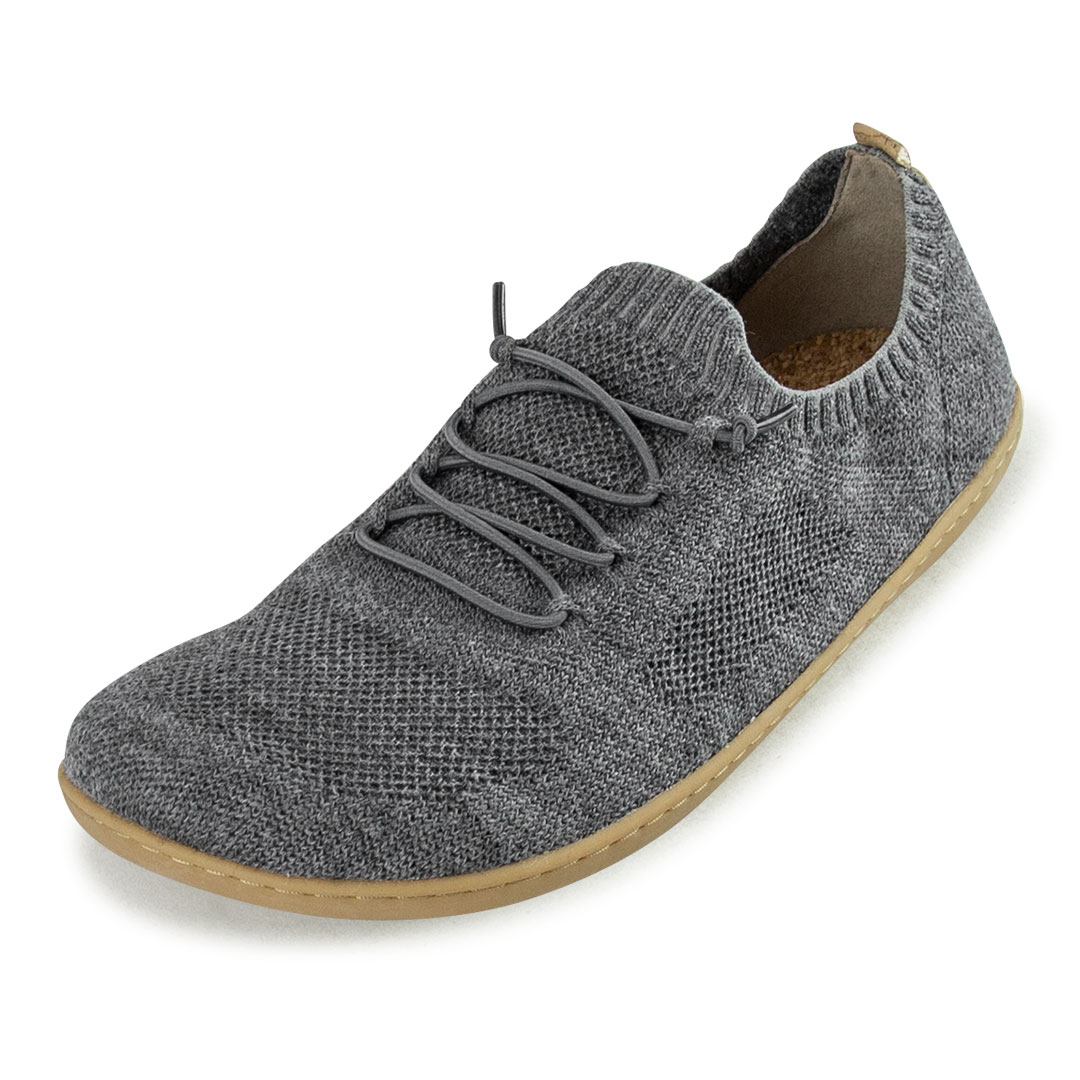 Terrar Knit | grey melange - Barfußschuhe