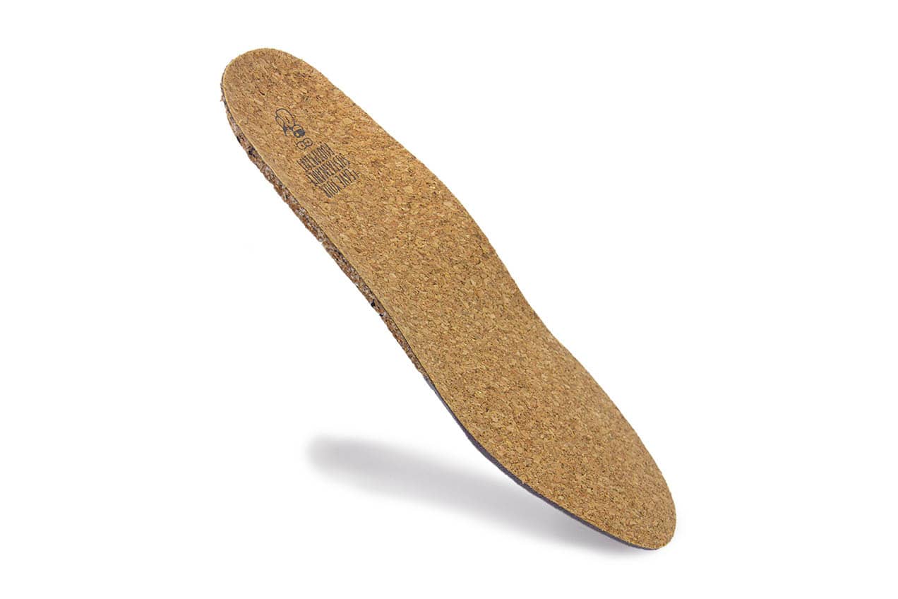 Korkeinlage mit Fußbett 2,5 mm - für mehr Platz