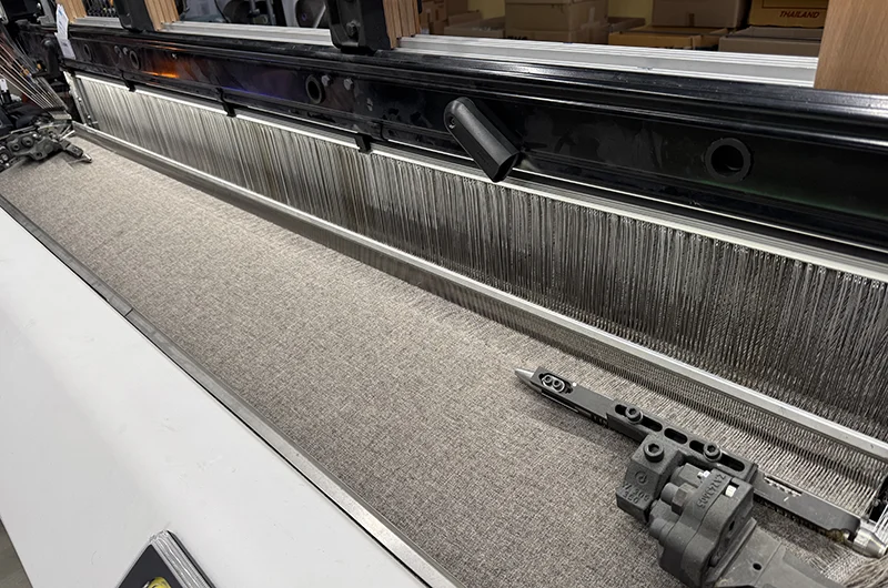 der steinschafloden wird gewebt