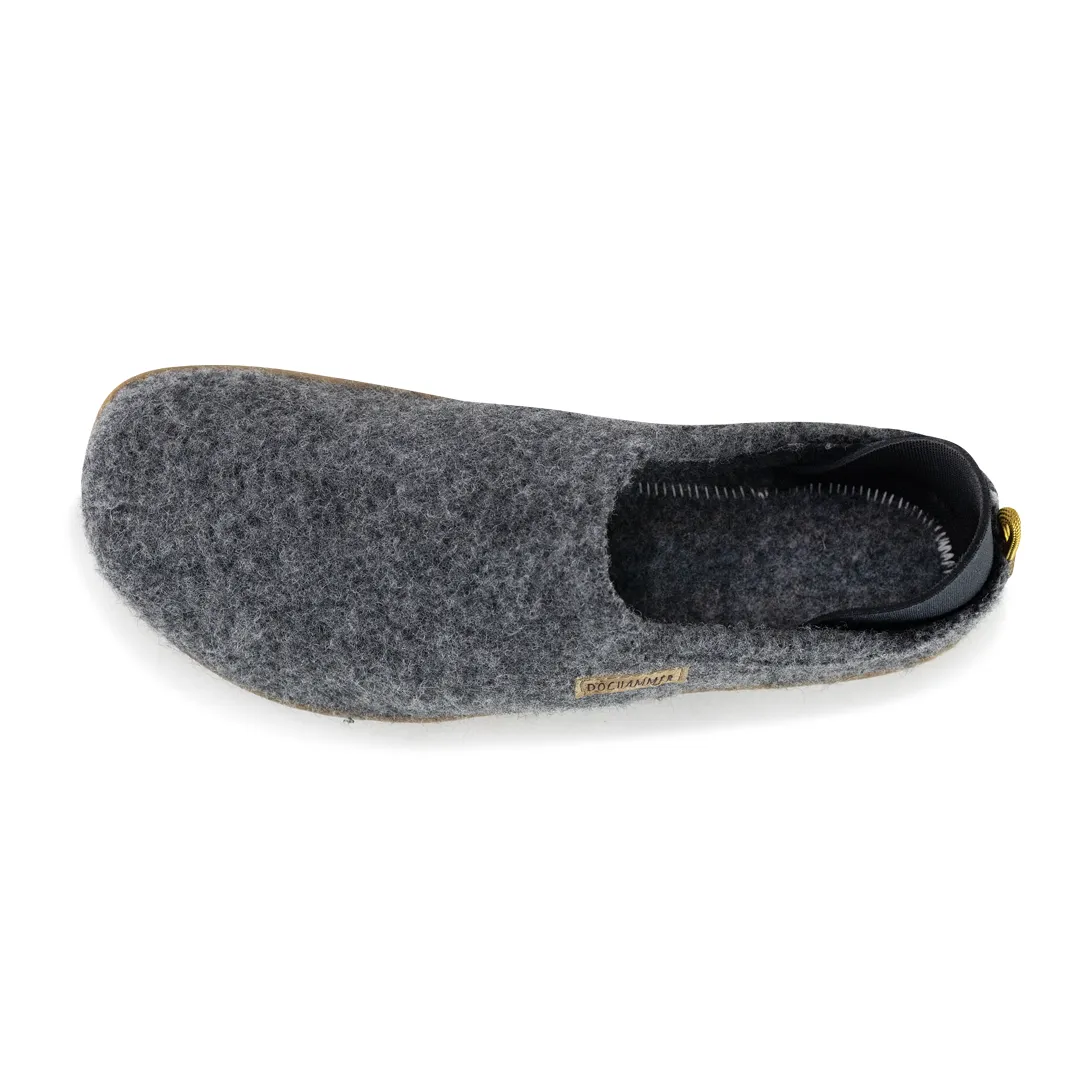 Terrar Dahoam Wool plus | grey - Barfuß Hausschuh
