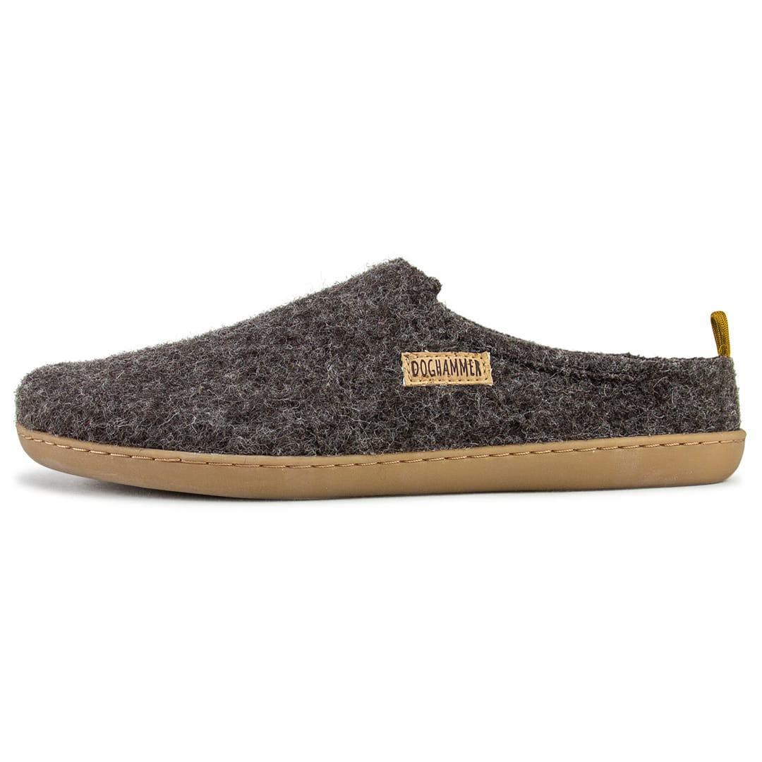 Terrar Dahoam Wool | darkbrown - Barfuß-Hausschuhe