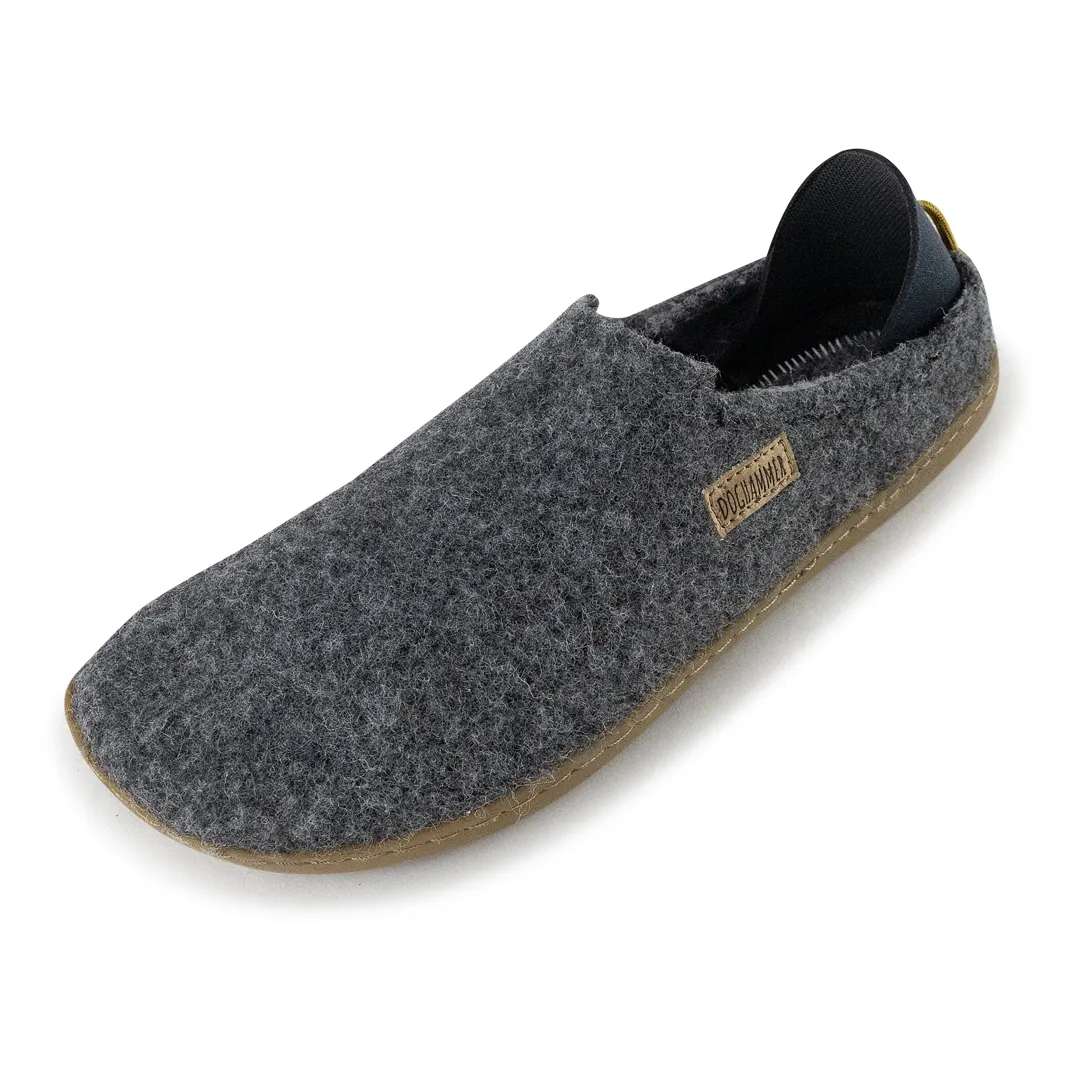 Terrar Dahoam Wool plus | grey - Barfuß Hausschuh